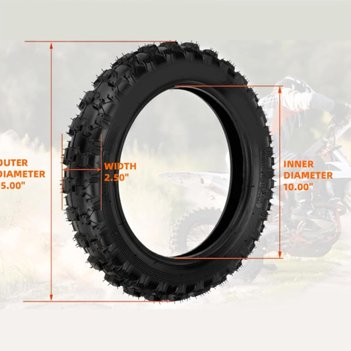 MX TIRE 2.50X10"