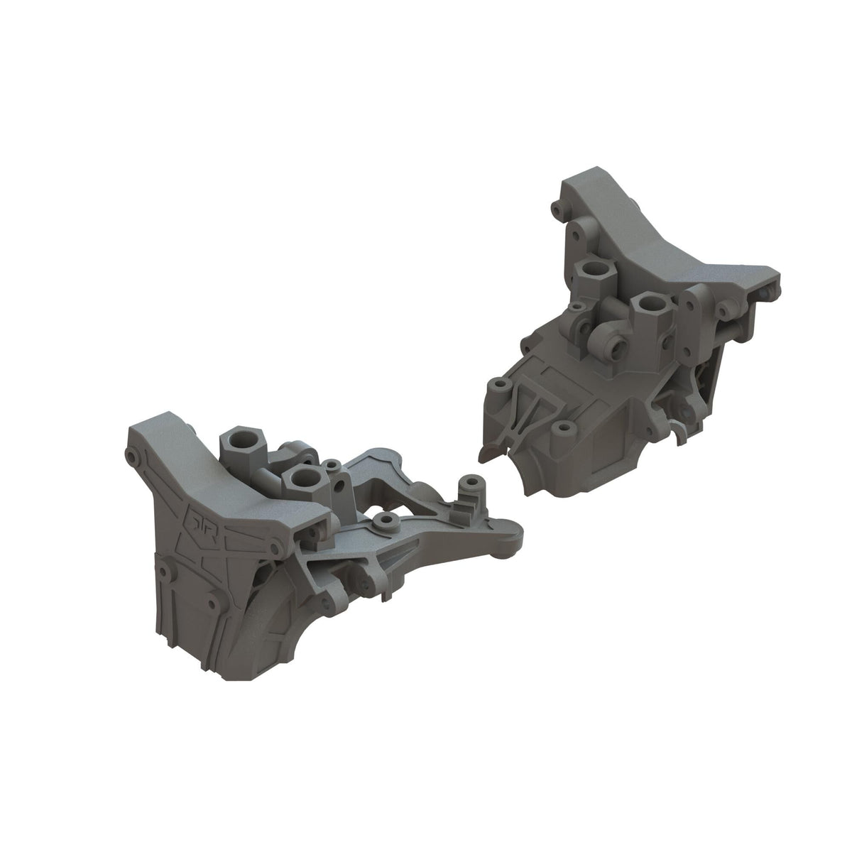Arrma Front and Rear Composite Upper Gearbox Cover/Shock Tower: Granite