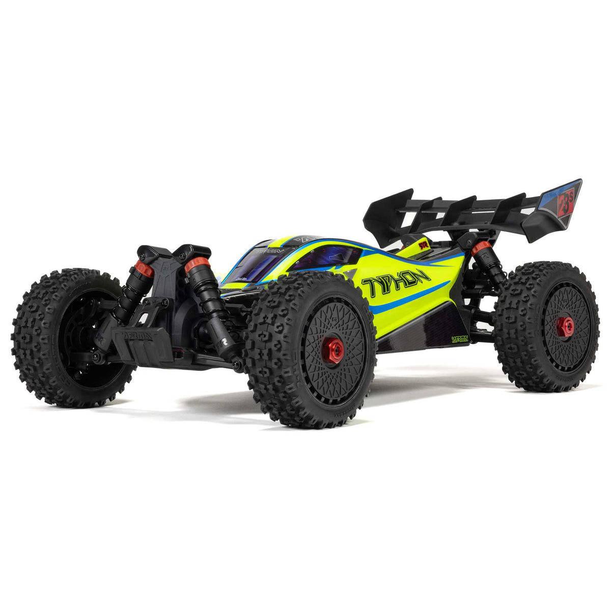 Arrma Typhon 223S 1/8 BLX Race Buggy RTR: Yellow/Blue