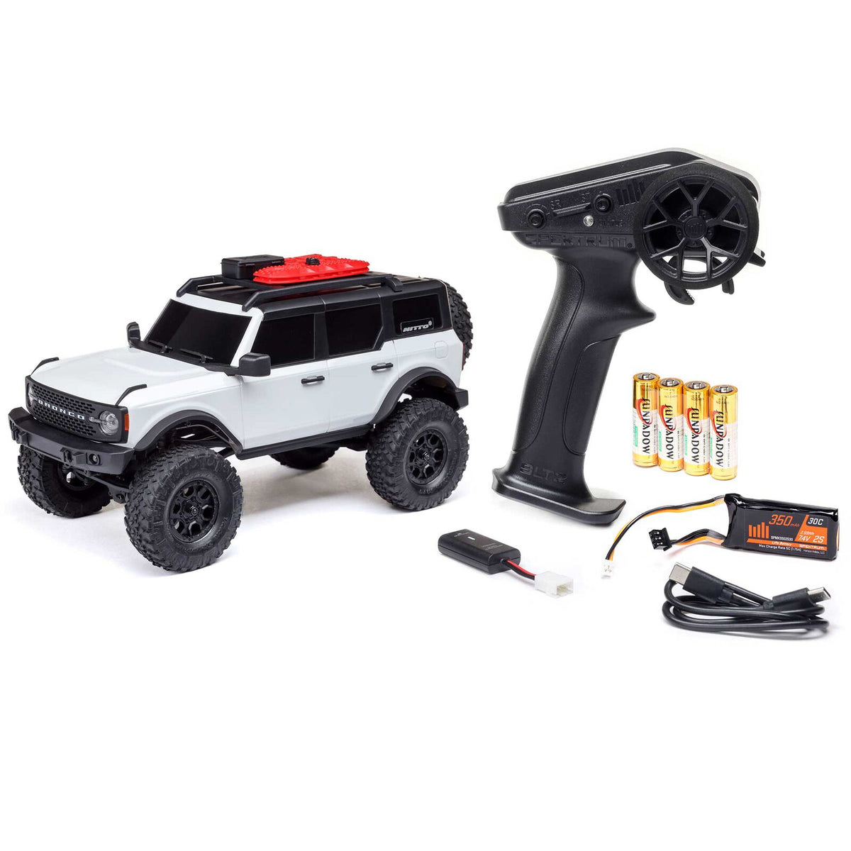 Axial 1/24 SCX24 Ford Bronco 4x4: RTR (White)