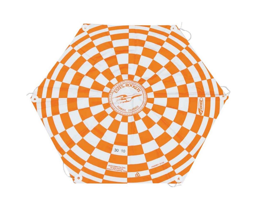 Estes Rockets Preassembled Parachute: 12” (Orange)