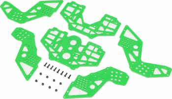 Losi Aluminum Chassis Side Plate Set: King Sling