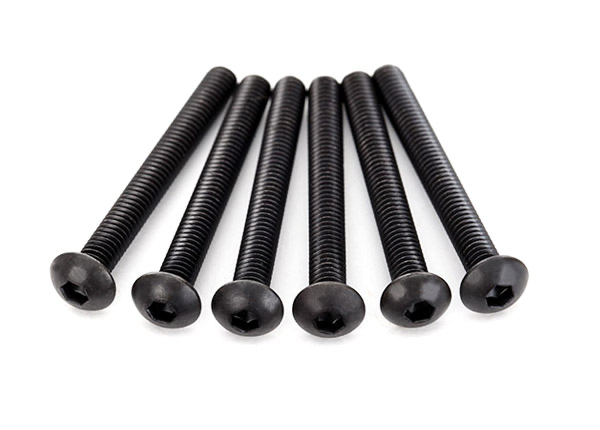 Traxxas Buttonhead Machine Screws: 4x30mm (6)