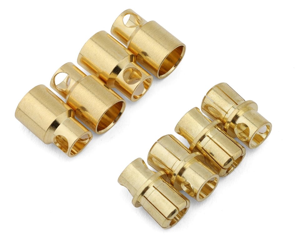 Samix 8mm High Current Bullet Plug Connector Set: 4 Male/4Female
