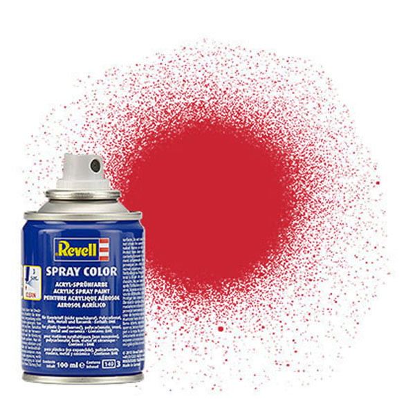 Revell Acrylic Spray Paint: Matte Silk Fiery Red (100ml)