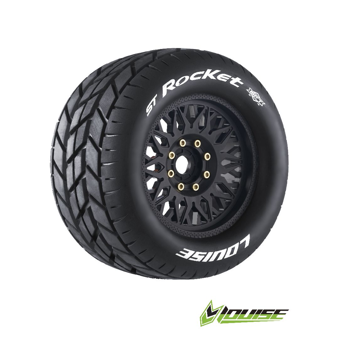 Louise RC ST-Rocket 3.8” 1/8 Stadium Truck Belted Tires: Sport Compound (1/2 Offset)