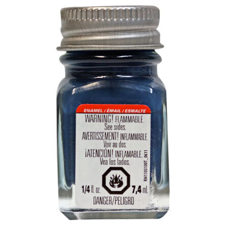 Testors Enamel Paint: Flat Sea Blue