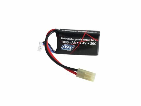 ASG STRIKE 7.4V 1000mah 30C Lipo Battery