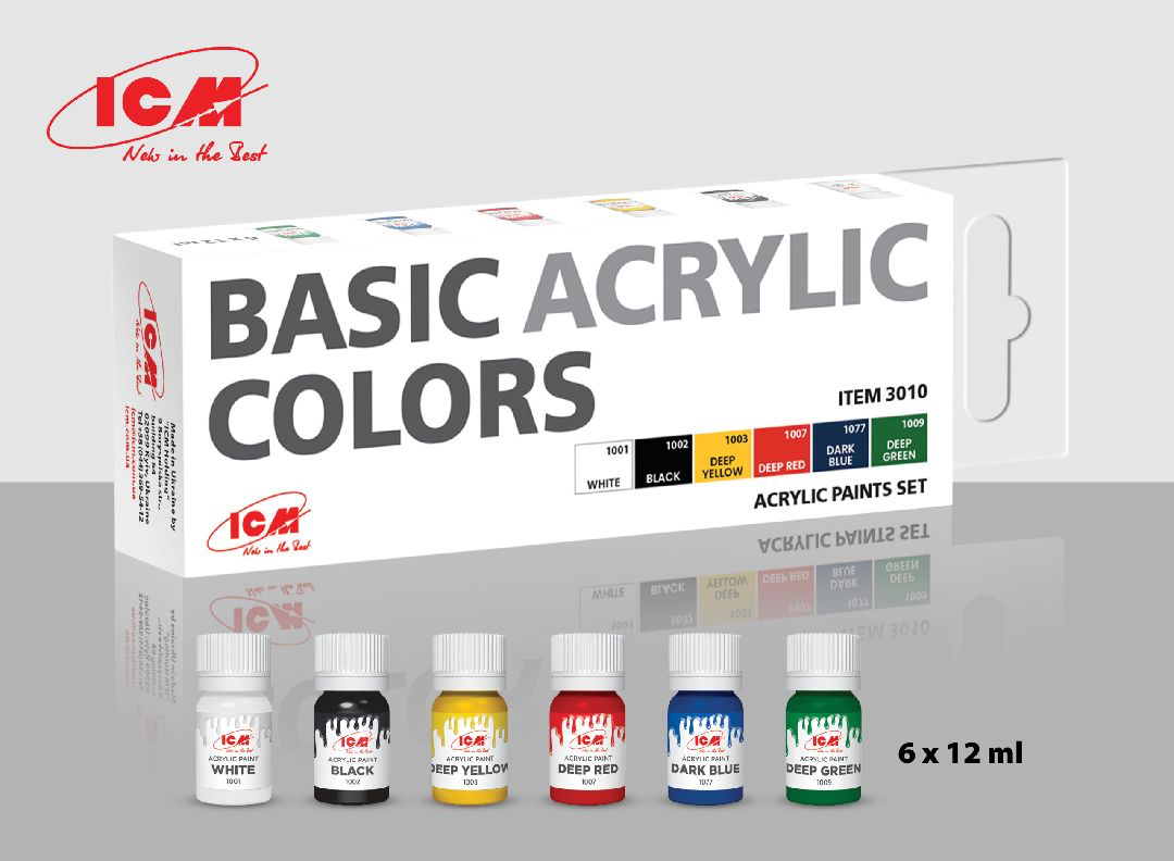 ICM Models Basic Acrylic Colour Set