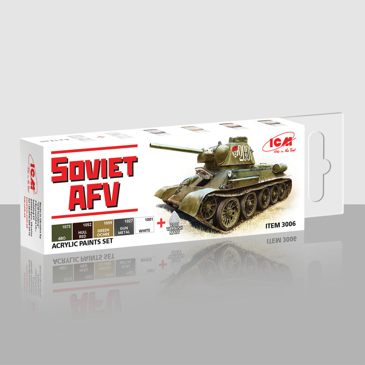 ICM Models 6 Piece Acrylic Paint Set: Soviet AFV