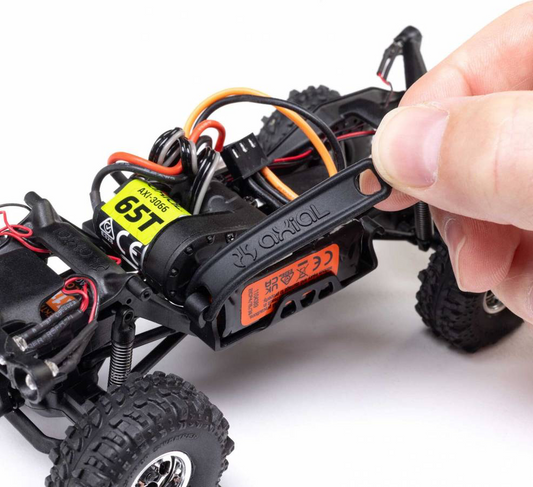 Axial 1/30 SCX30 Chevrolet K10 Brushed 4x4: RTR B&C Incl (Black)