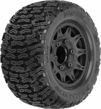 Pro-Line BoneSaw 2.8” All Terrain Truck Tires MTD Raid Black Wheels: 12/14mm