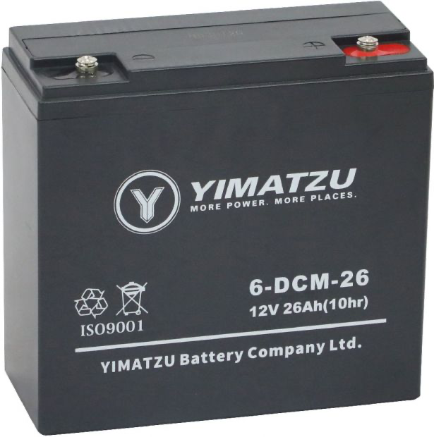 Yimatzu Lead Acid Sealed Battery: 6-DZM-26