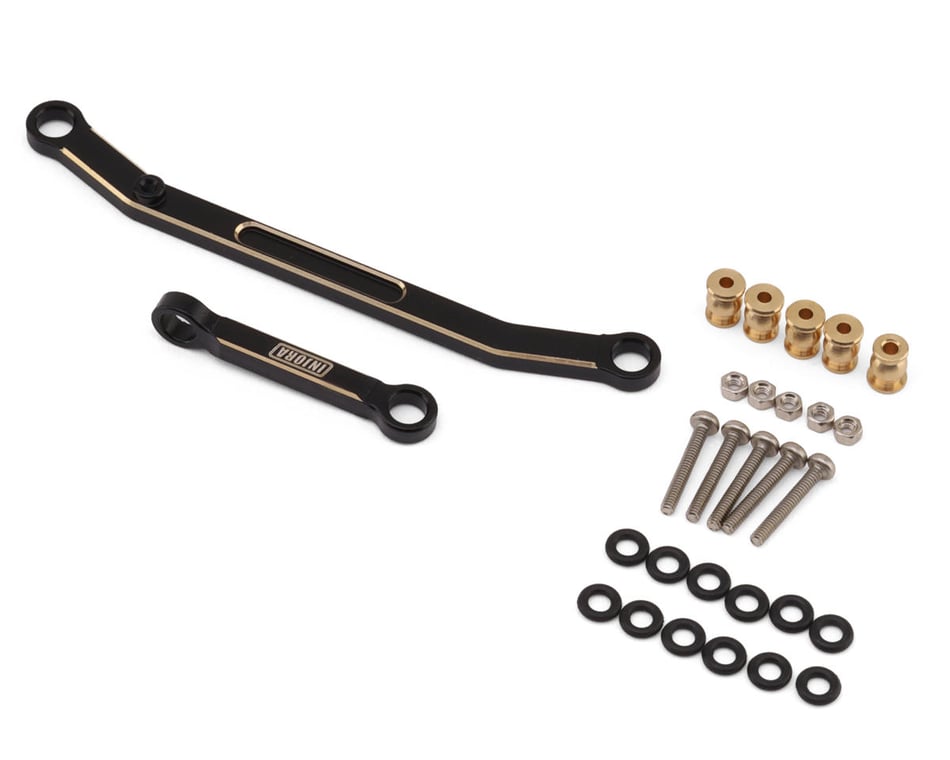 Injora Brass Steering Links: SCX24 (Black)