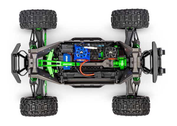 Traxxas MAXX 4S V2 Ultimate 1/10 4WD Monster Truck: w/4S 6700 and EZ Peak Charger (Green)
