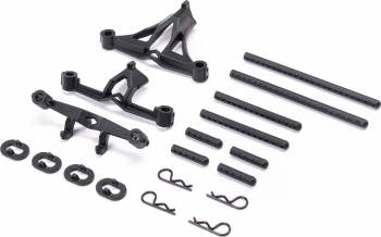 Losi Body Mount Set and Posts: Mini Drag