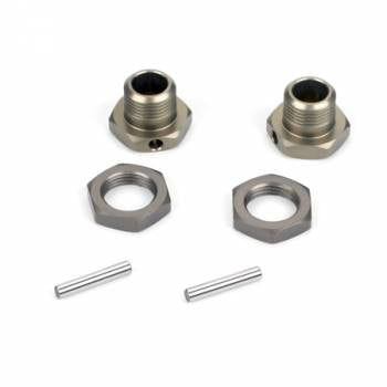 Losi Aluminum Hard Anodized Wheel Hexes: 17mm (8B,8T)