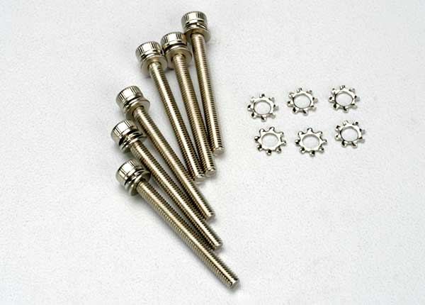 Traxxas Cap Head Machine Screws w/3x6mm ELW: M3x28mm