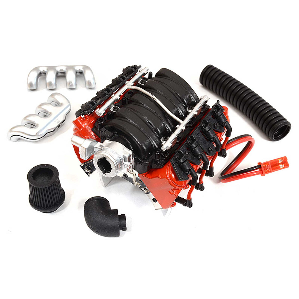 Integy 550 Motor Cooling Fans w/ Realistic V8 Engine Cover