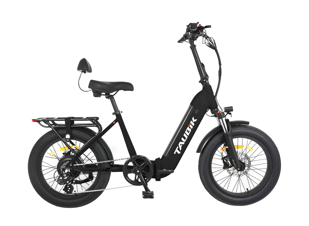 Taubik Monaco S Folding Electric Bike 20" Step-Through (Matte Black)