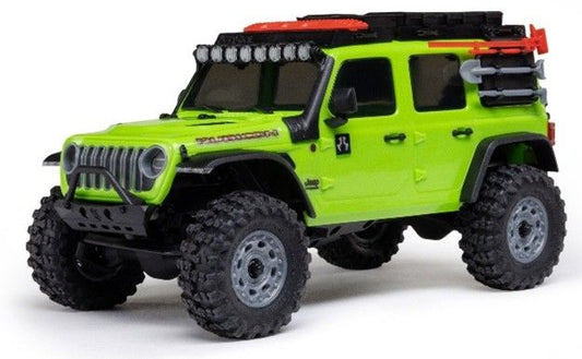 Axial 1/30 SCX30 Jeep Wrangler JLU Brushed 4x4: RTR B&C Incl (GREEN)