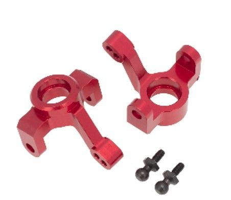 Hobby Details Aluminum Front Steering Knuckle: 1/18 Teton (Red)