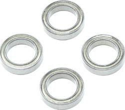 Losi Metal Shielded Ball Bearings: 12x18x4mm (4)