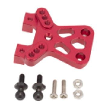 Hobby Details Aluminum Front Shock Tower: 1/18 Teton (Red)