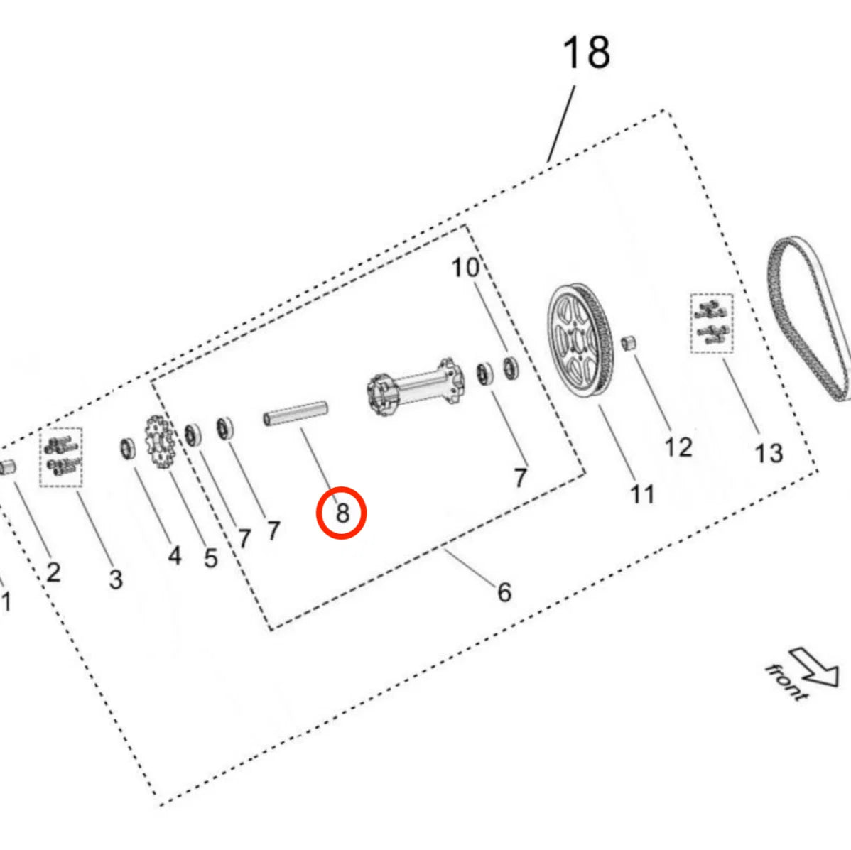 Light Bee Jackshaft Bearing