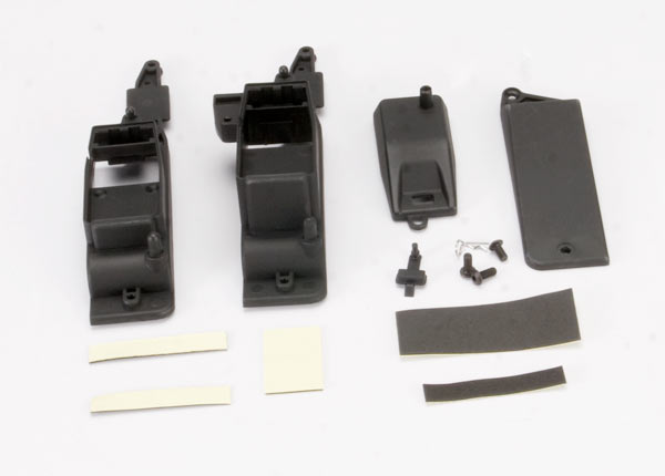 Traxxas Box, Receiver & Battery (2)/ Cover/ Foam Pad & Adhesive/