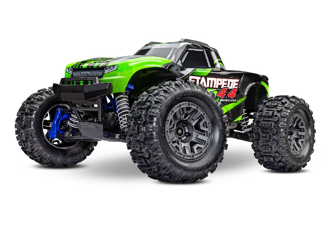 Traxxas Stampede 4X4 BL-2S Brushless Monster Truck RTR: (Green)