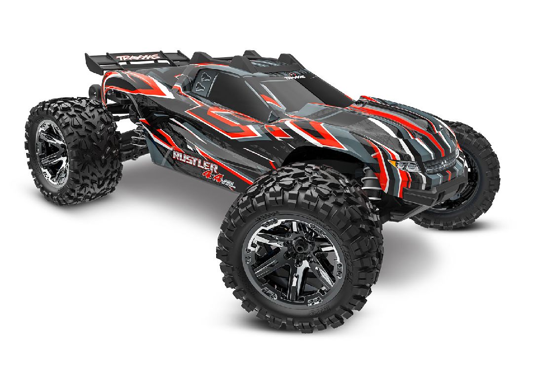 Traxxas Rustler 1/10 4x4 VXL 3S RTR w/No Batt/Charger (Red)
