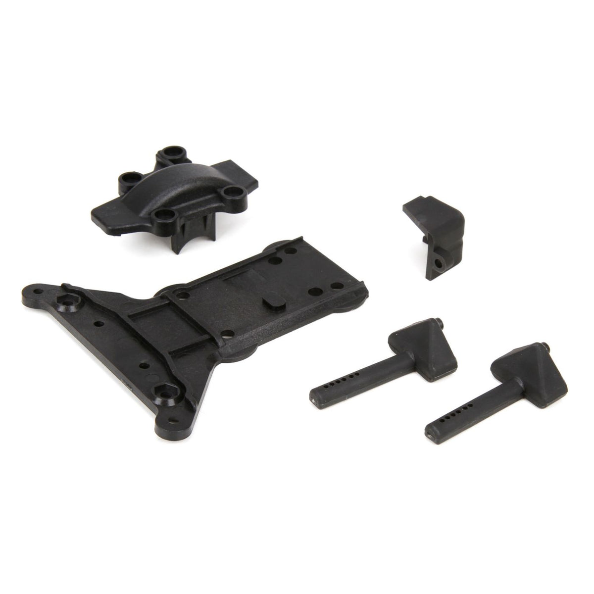 ECX Gear Cover/Kick Plate and Battery Mounts: 1:10 4wd All