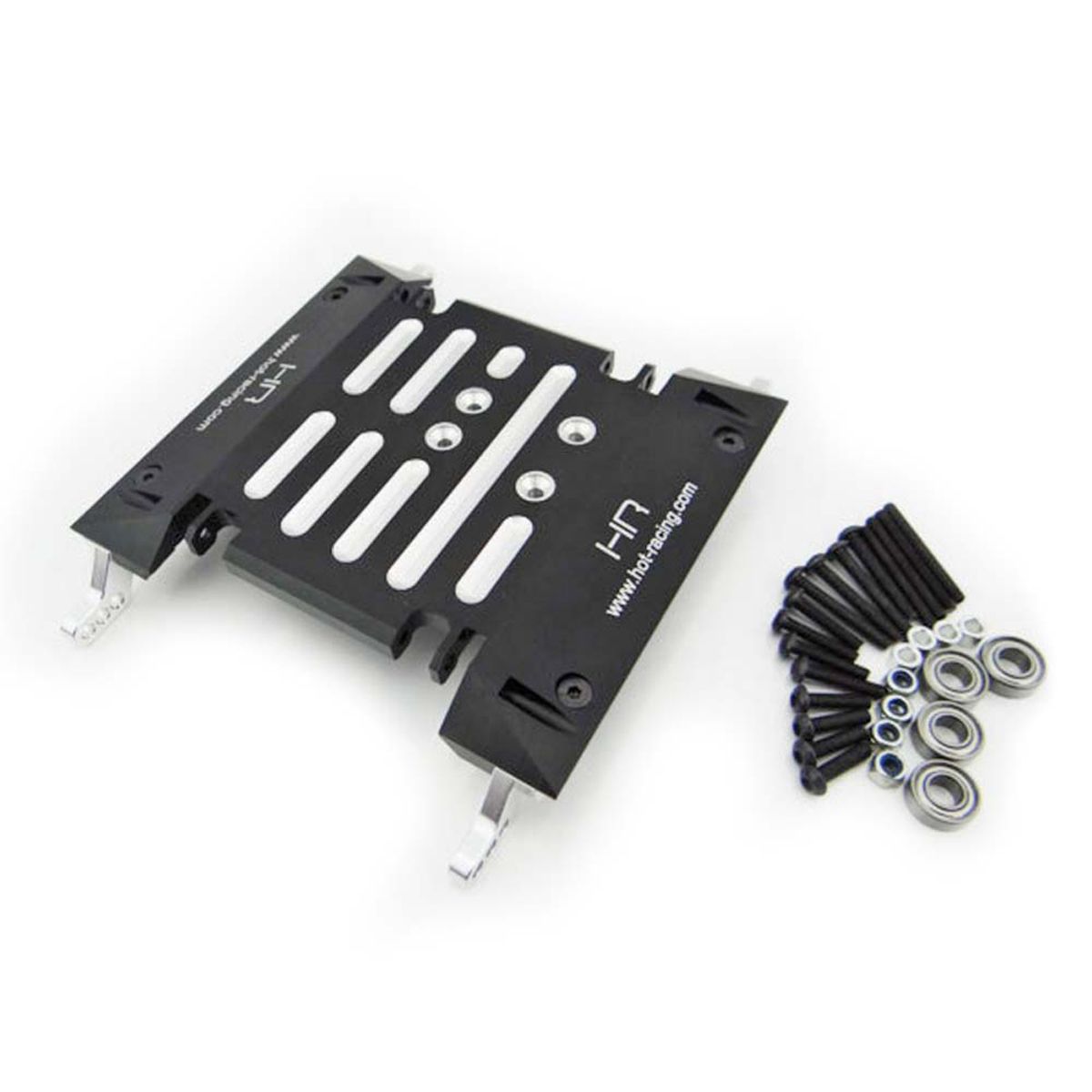 Hot Racing Aluminum Multi Mount Skid Plate: Axial Wraith