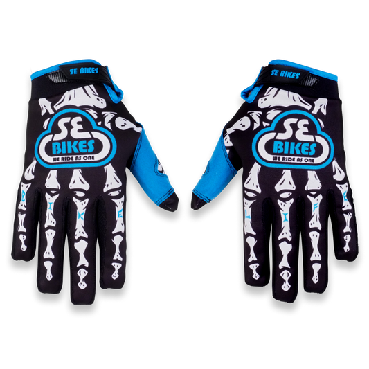 SE Bikes Life Skeleton Gloves (L)