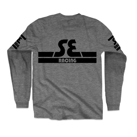SE Bikes Racing Stripes LS T-Shirt (XL) (Grey)