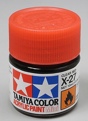Tamiya Acrylic: X-27 (Clear Red)