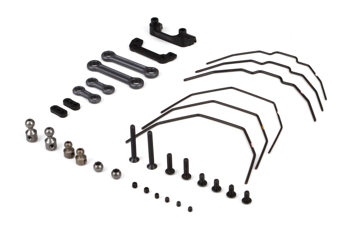 TLR Front and Rear Sway Bar Kit: 22-4