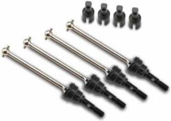 Traxxas Steel Assembled Driveshafts: 1/16 Slash VXL (4)