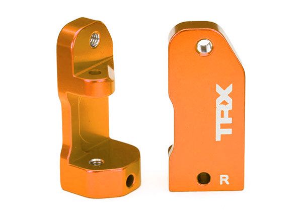 Traxxas Aluminium 6061-T6 Caster Blocks: 30 Degree (Orange)