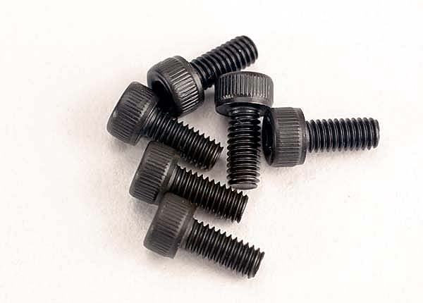 Traxxas Cap Head Machine Screws: M2.5x6mm (6)