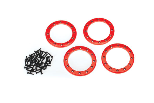 Traxxas 2.2” Aluminum Beadlock Rings (Red)
