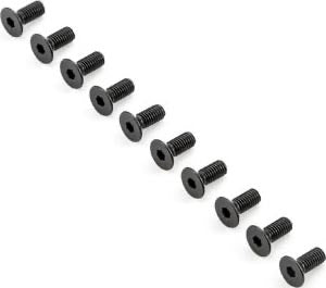 TLR Flat Head Screws: M5x12mm (10)