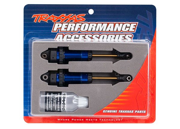Traxxas GTR Anodized Aluminum Shocks: XX-Long (Blue)