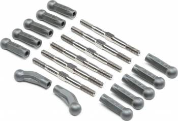 TLR HD Titanium Turnbuckle Kit: 22 5.0