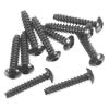 Axial Self Tapping Button Head Screws: M3x15mm (10)