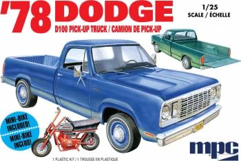 MPC 1978 Dodge D100 Custom Pickup 1/25 Model Kit