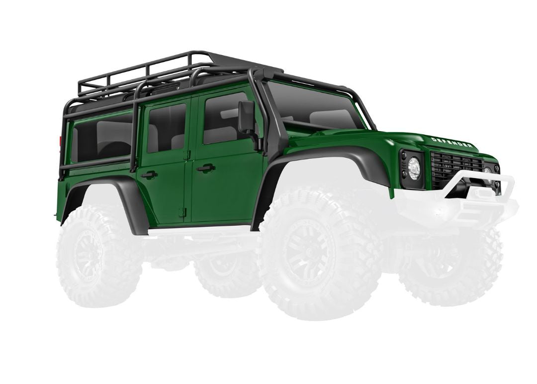 Traxxas Land Rover Defender Body (Green): TRX4-M