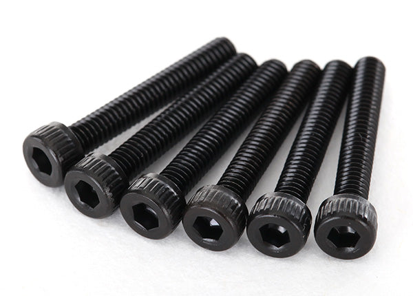 Traxxas Cap-Head Machine Screws: M2.5x16mm (6)