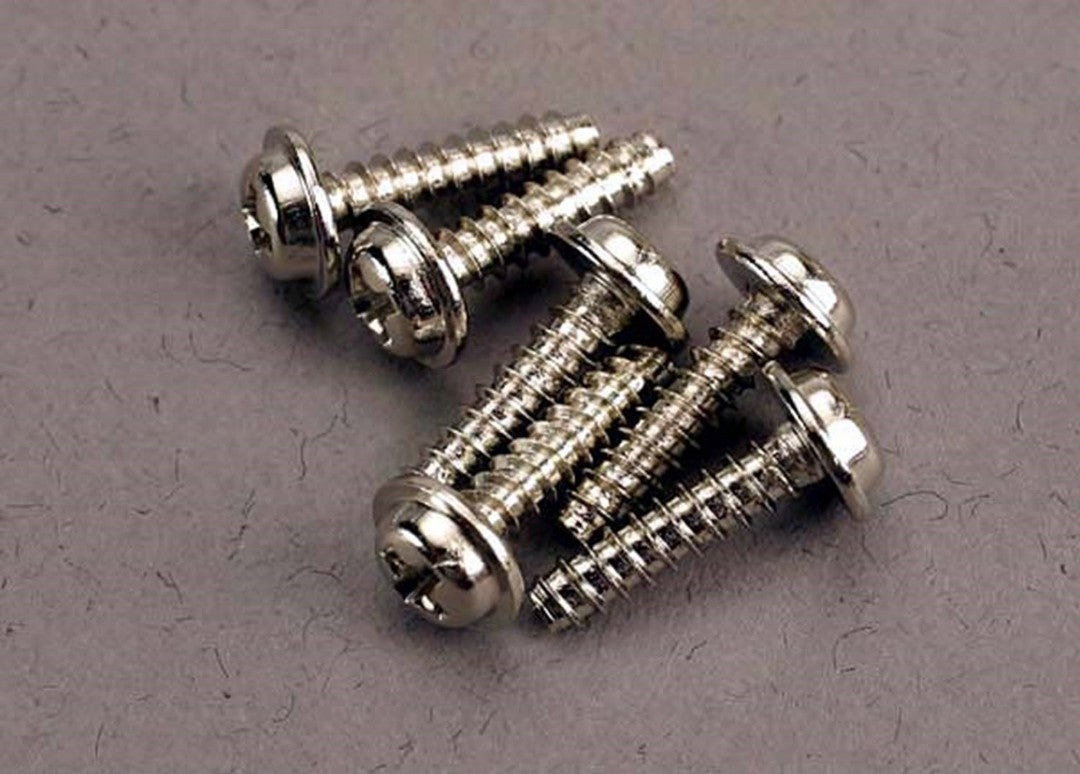 Traxxas Self-Tapping Washerhead Screws: M3x12mm (6)